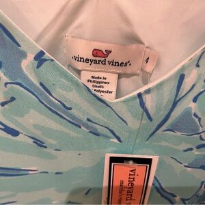 Vineyard Vines Blue and White Midi Dress